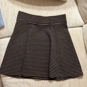 Banana Republic A-line Brown Striped Skirt